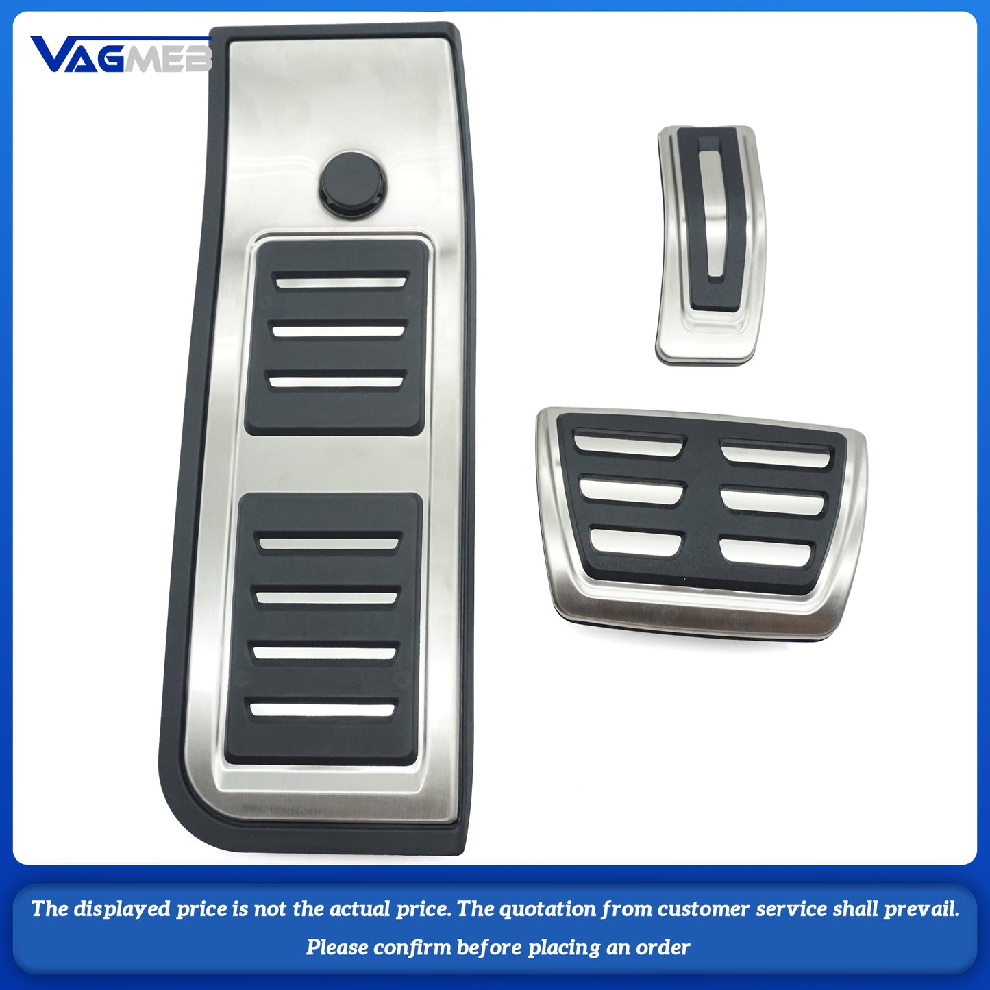 For Audi Q5 FY A6C8 LHD No Drilling AT Car Accelerator Fuel Gas Brake Foot Footrest Dead Pedal Pad Kit Set