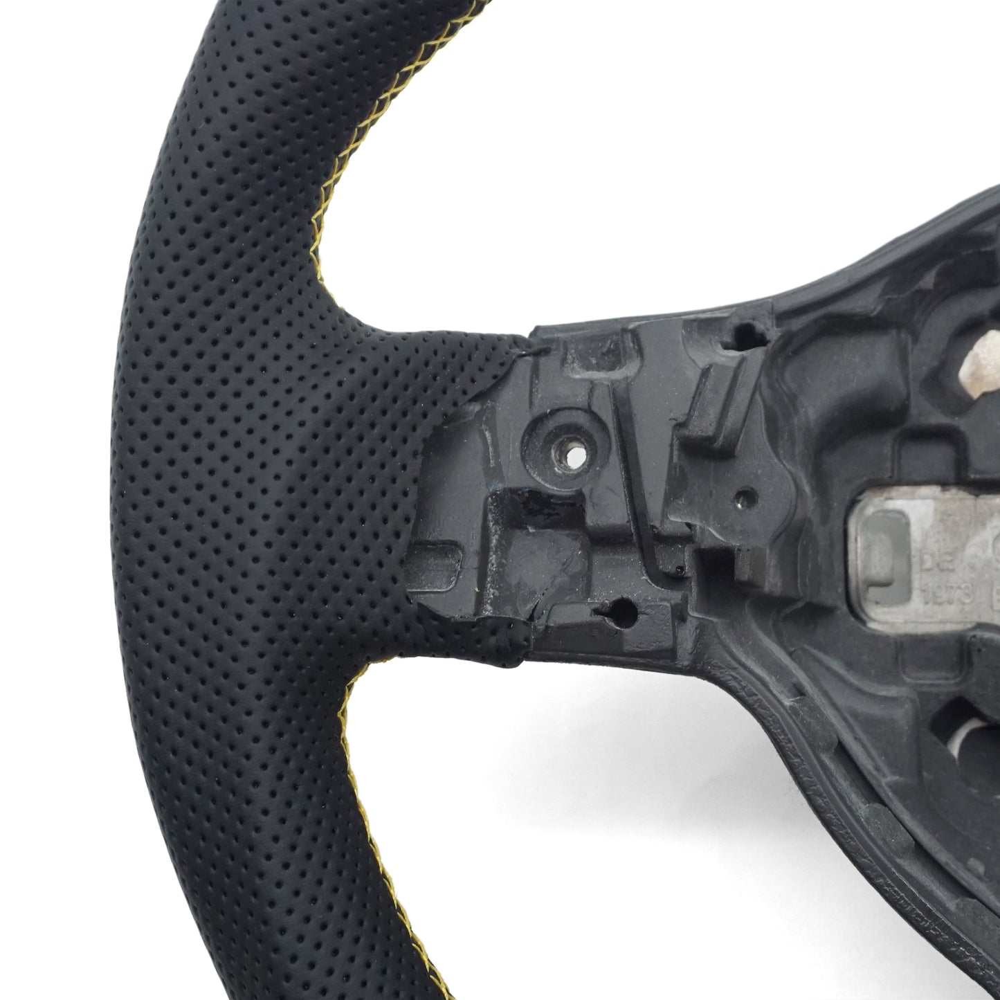 For VW Golf 6 GTI Golf MK6 GTI Custom carbon fiber leather semi-perforated leather steering wheel Customized styles
