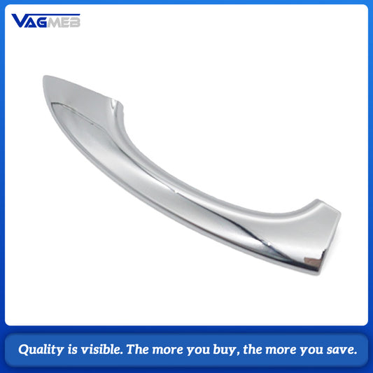 Rear Left Exterior Door Handle With Chrome Silver Trim OE 4H0837205C For Audi A6 C7 A7 A8 D4 2012-2018 Keyless Entry Door Grip