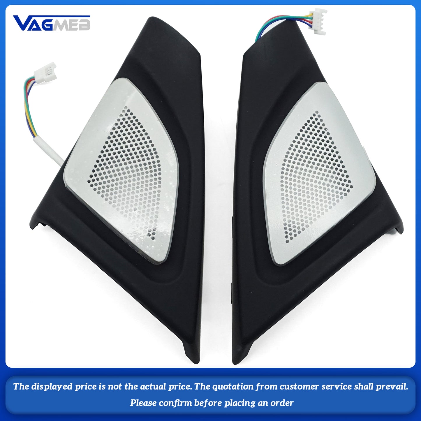 For 2010-2017 BMW 5 Series F10 F11 F18 Horn LED Ambient Light Illuminate Speaker Cover Luminous Tweeter Cover