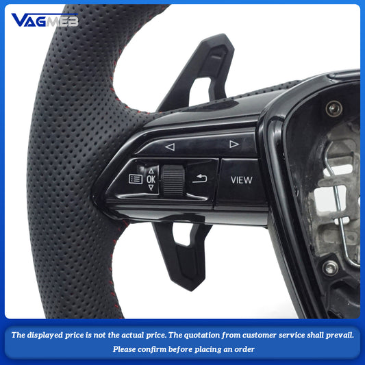 For Audi A6 C8 A7 Steering wheel With Buttons And Shift Paddles, Black Frame, Car Accessories
