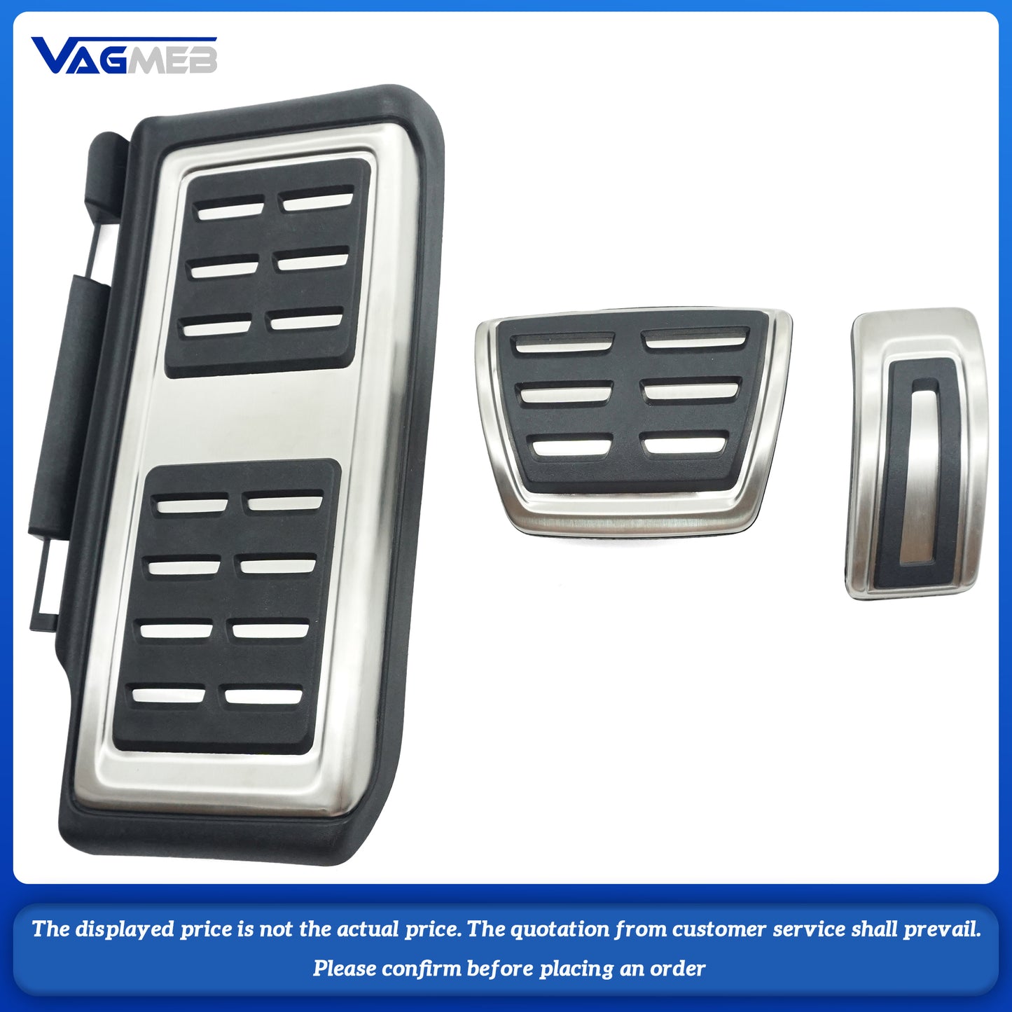 Stainless Steel Pedal Cover For VW Golf MK7 MK8 GTi MK7 Polo Passat B8 Audi A3 Q2L Q3