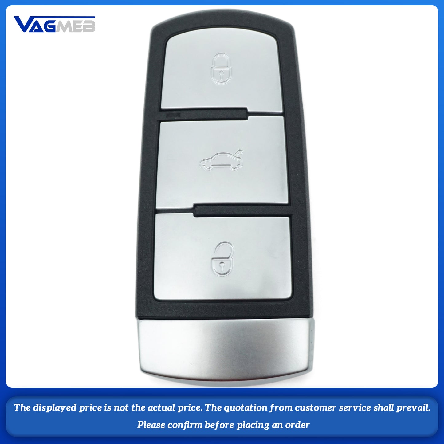For VW Passat B7 key assembly ID46 434mhz supports keyless