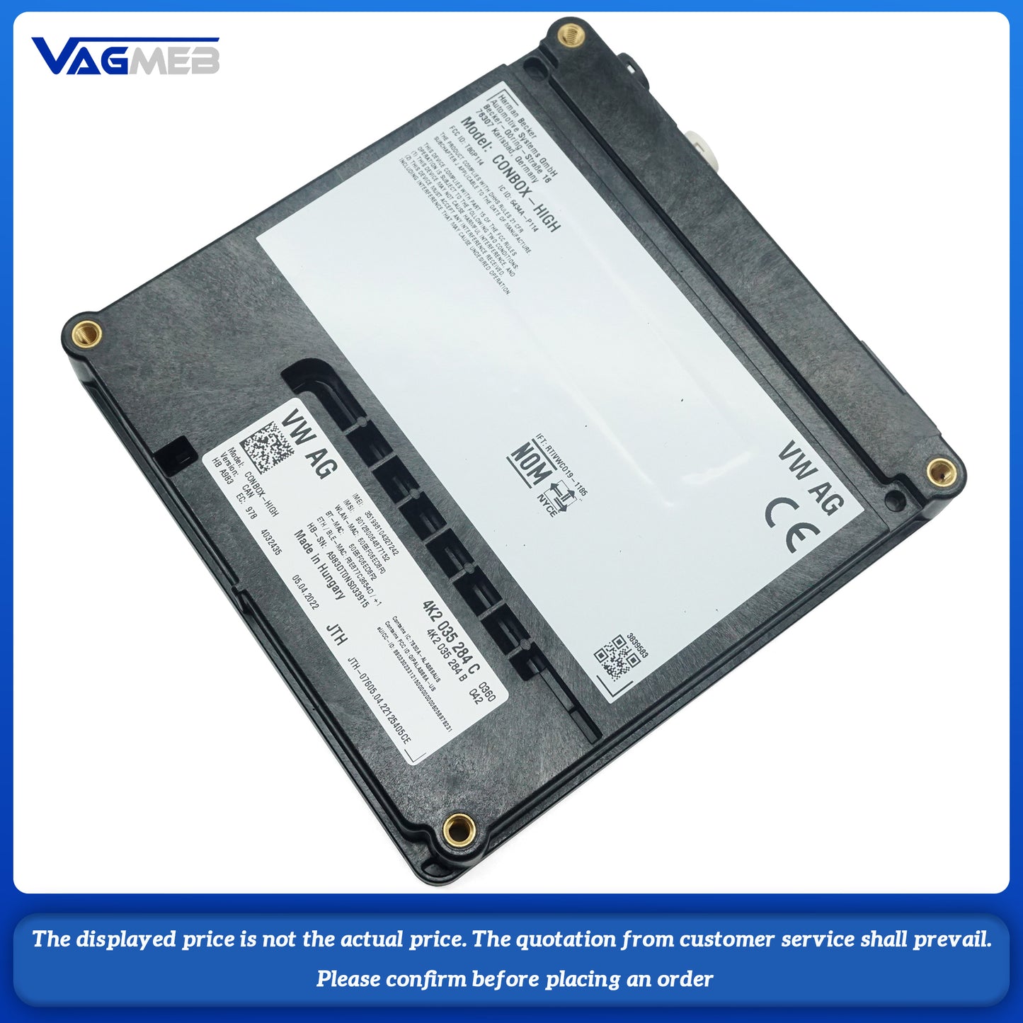 For Audi Q5 Q7 Q8 A6 A7 A8 Communication Module Computer Emergency Call Module Unit Control Unit 4K2 035 284C