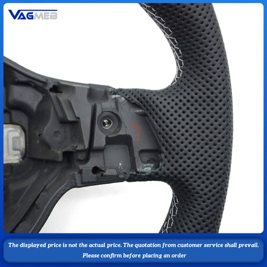 Carbon fiber leather sports steering wheel for Golf 6 GTI GTD R 2009-2013 Polo GTI Tiguan Passat R-Line, Car Accessories
