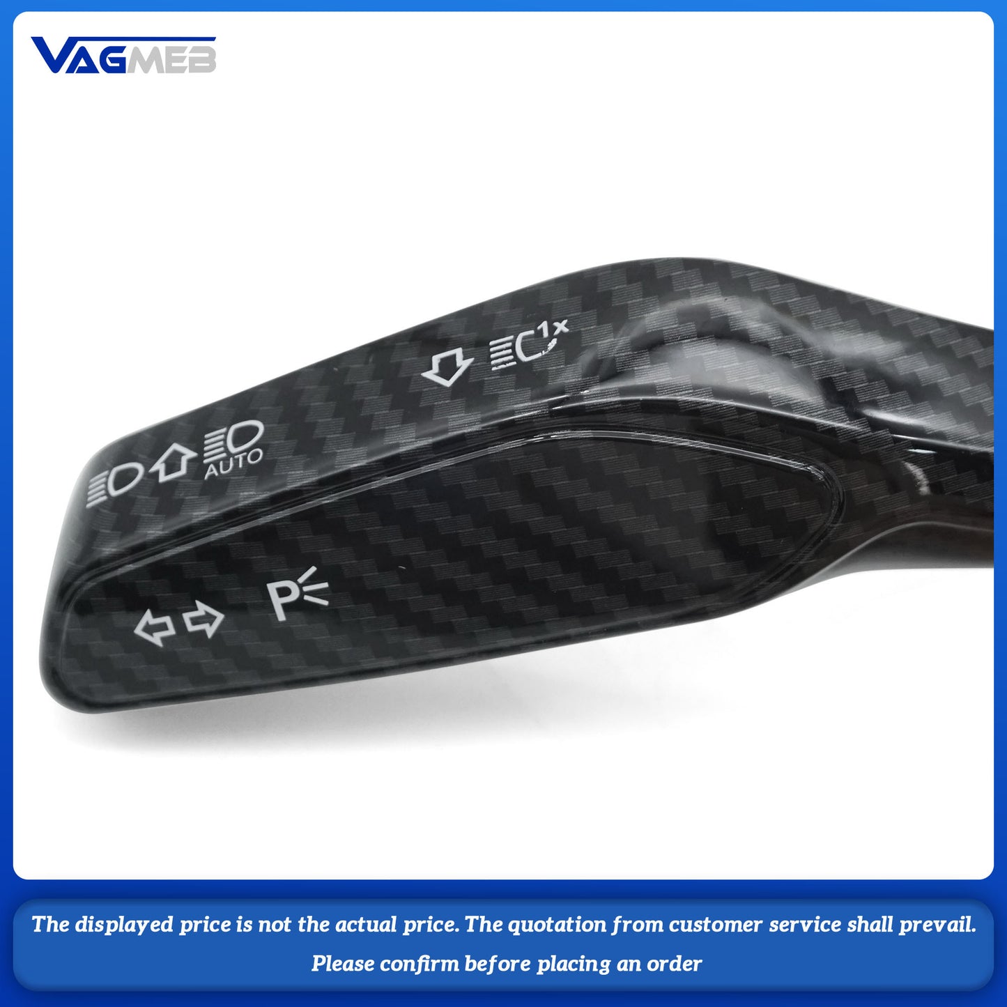 Center control interior modification wiper lever steering rod patch carbon fiber texture decoration For Audi A6 C8 A7