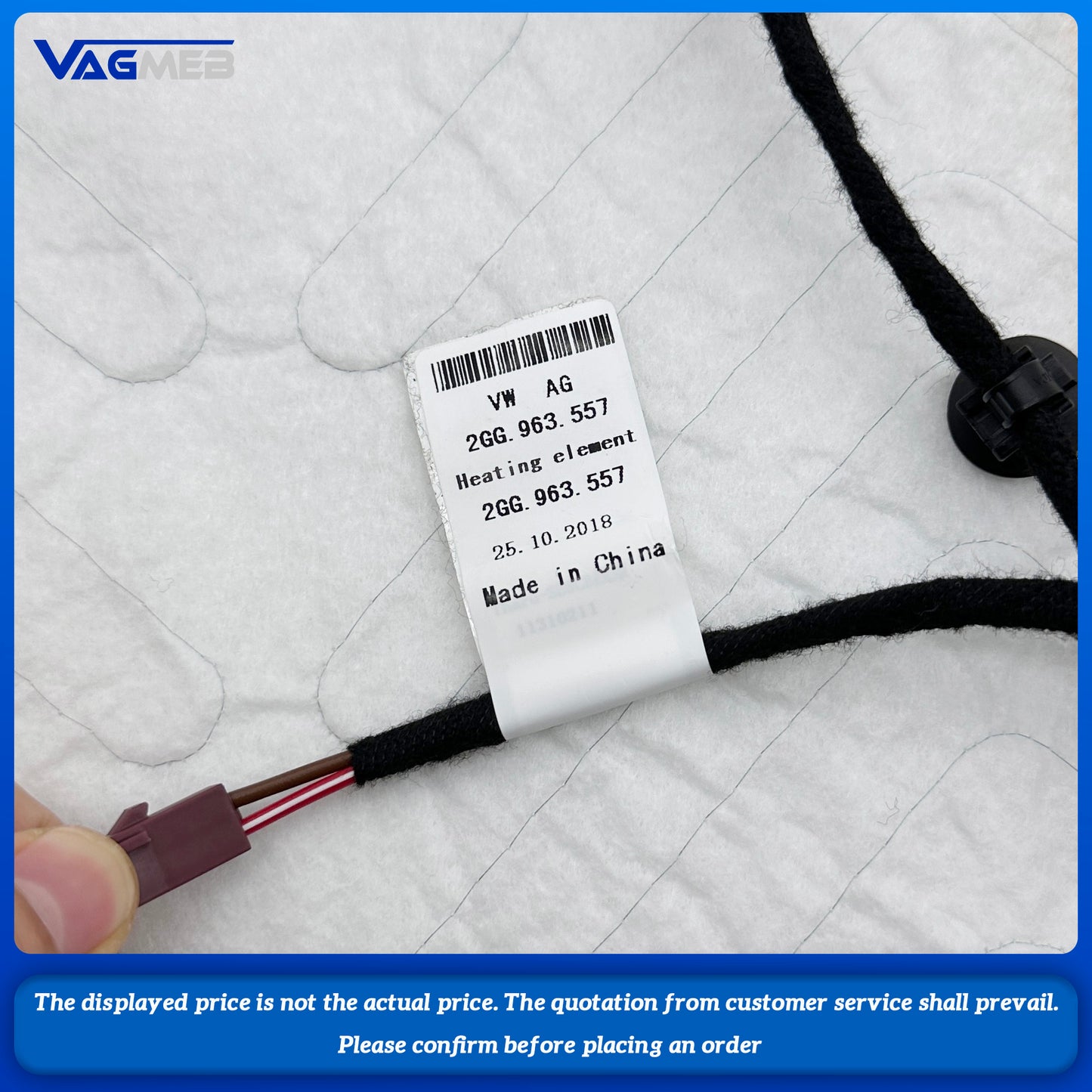 cushion heating and backrest heating For VW Tharu eat cushion heating 2GG 963 555 557