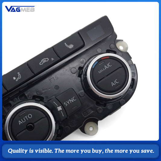 Brand new Air Condition Control Switch Panel AC Seat Heater For Passat B7 CC Tiguan Golf MK6 35D 907 044 C