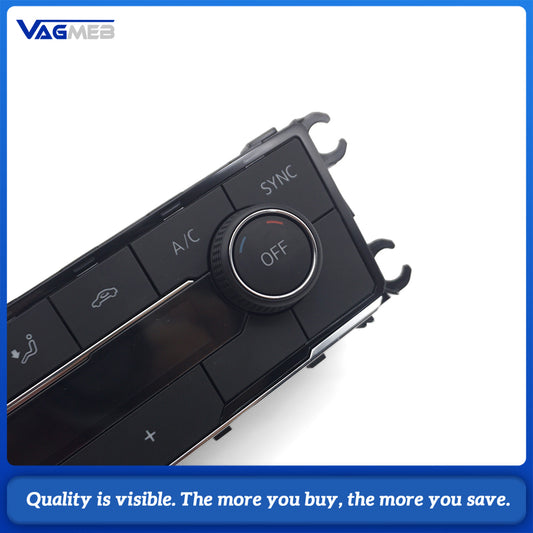 22G 907 044 F Auto Climate Control Panel for VW Polo MK6 Plus w/ Seat Heating Dual Zone AC Button Touch Air Conditioning Switch