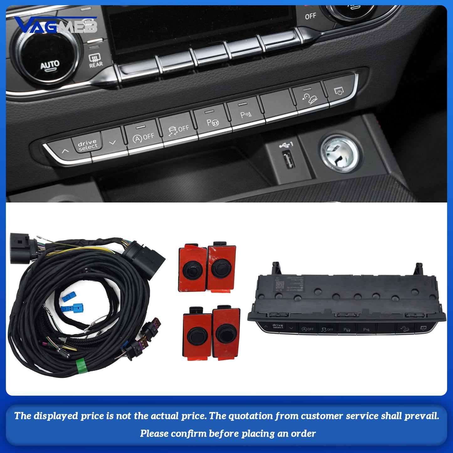 For Audi Q5 2023 Park Assist System Kit PLA Auto Parking OPS 8K UPDATE 12K