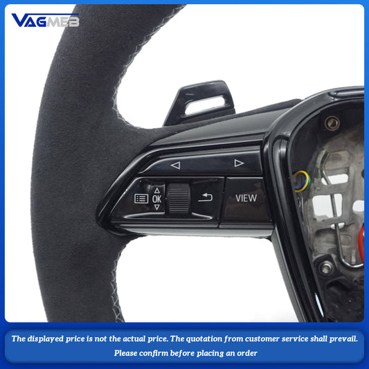 Sports Carbon Fiber Steering Wheel With heating For Audi A4 Q5 Q7 A3 Q3 A7 B8 A6 C8 A8 RS5 RS4 RS6