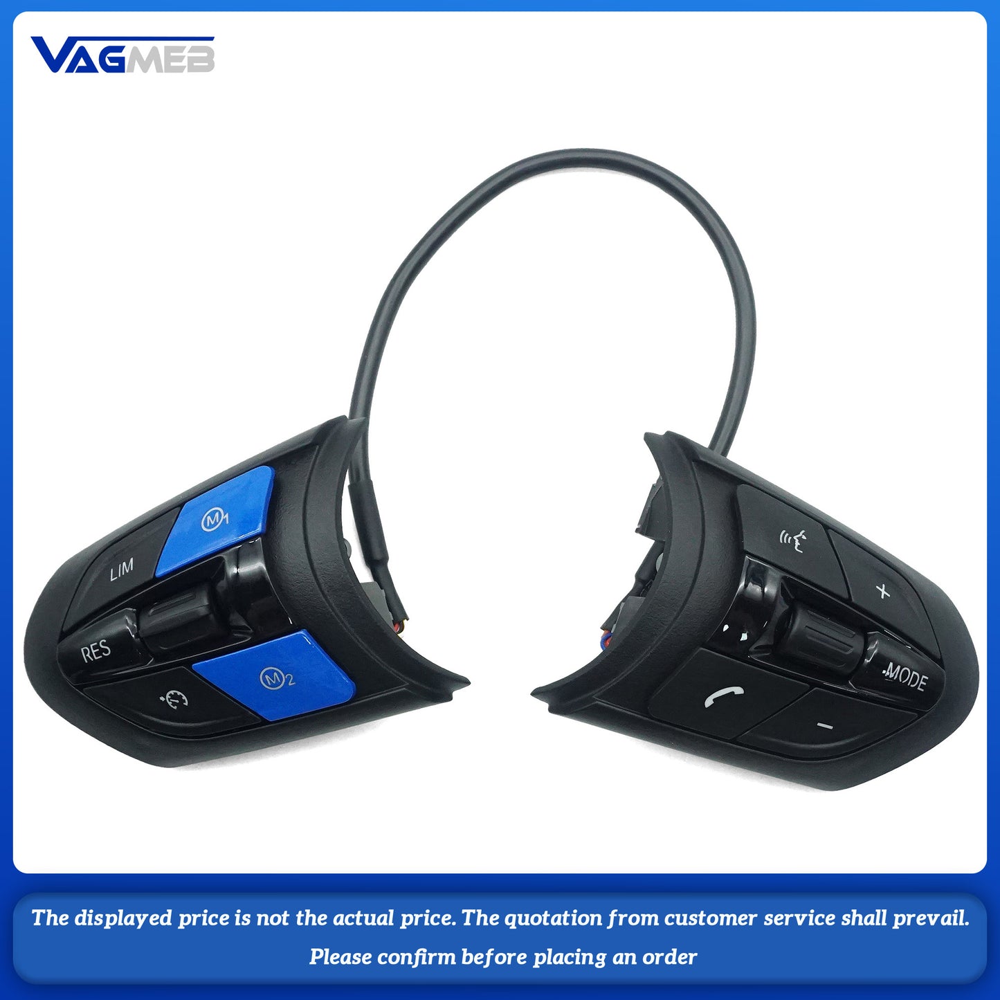Suitable For BMW M Sport D-type steering wheel buttons F40 M135i F87 M2 F80 M3 F82 M4 X3 M X4 M F85 X5 blue buttons