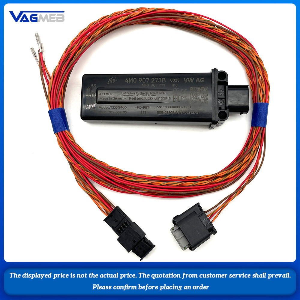 For Audi A4 Tire Pressure Monitoring System Second-generation Tire Pressure Module 4M0 907 273B And Cable