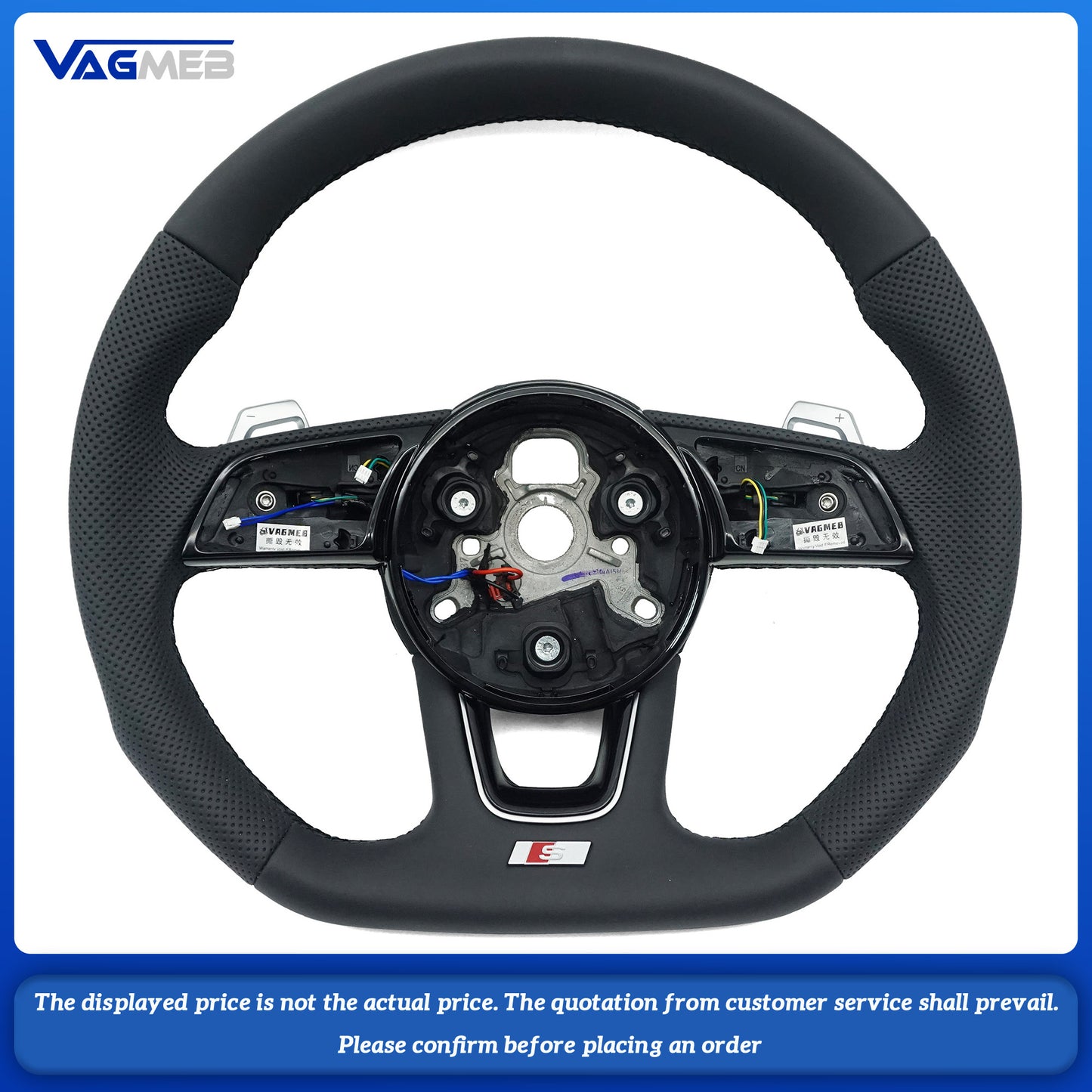 For Audi A4B9 S LOGO steering wheel with heating