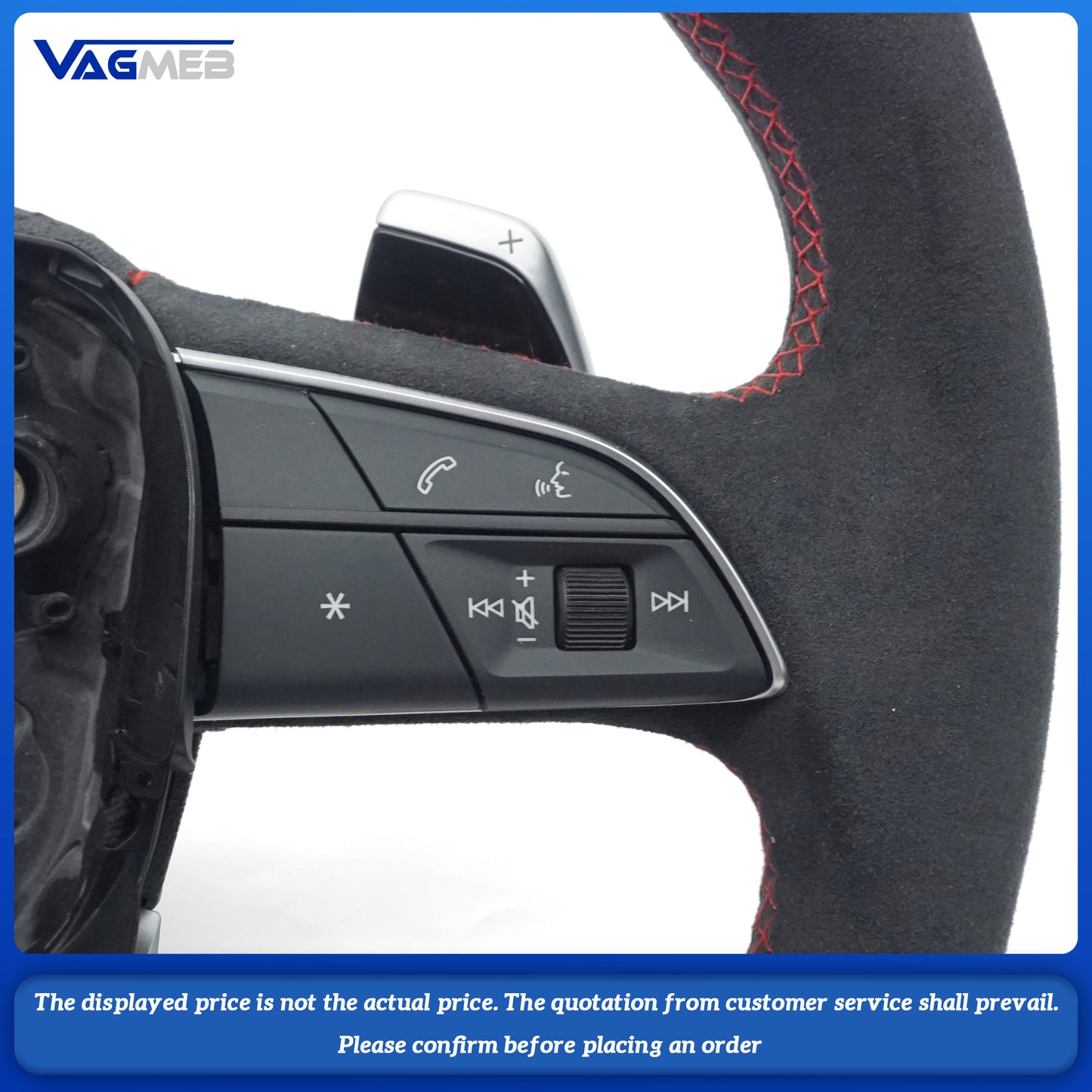 For Audi Q5 FY Q7 4M Q8 custom carbon fiber flat bottomed sports car steering wheel