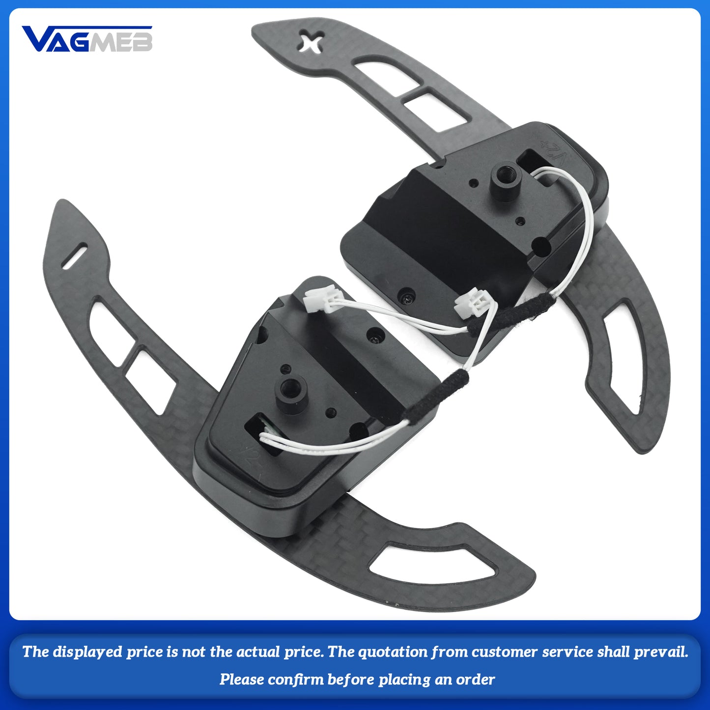 For VW Polo Carbon Fiber Magnetic Steering Wheel Paddle Shifters