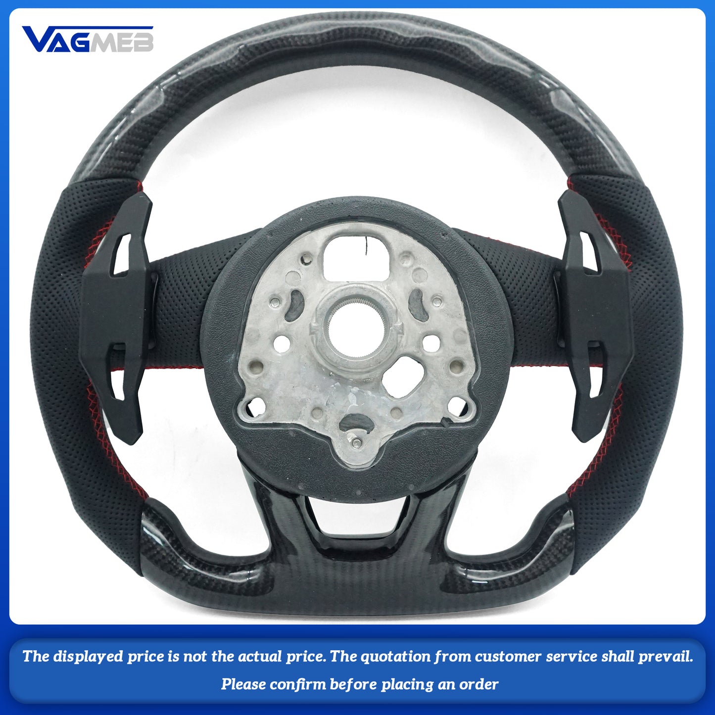 For Audi A4B9 Carbon Fiber Steering Wheel Steering Wheel Assembl