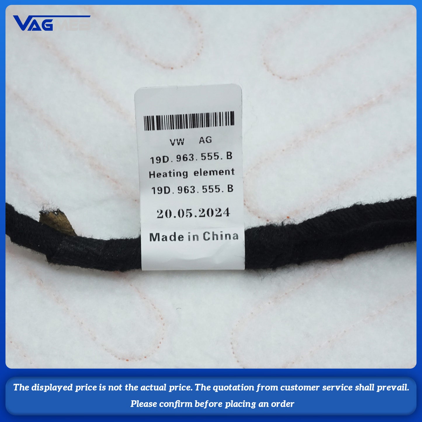 A set of front heating pads for VW 2019 Lavida