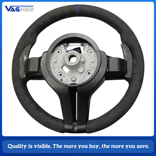 For BMW F01 F10 F20 F22 F30 F31 F32 M2 F87 M3 F80 M4 F82 F90 X5 F15 F16 Steering Wheel Carbon Fiber Trim