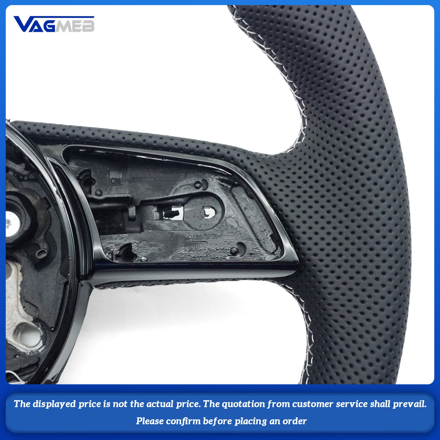 For Audi RS logo A3 A4 A4 B9 A5 B9 Steering wheel