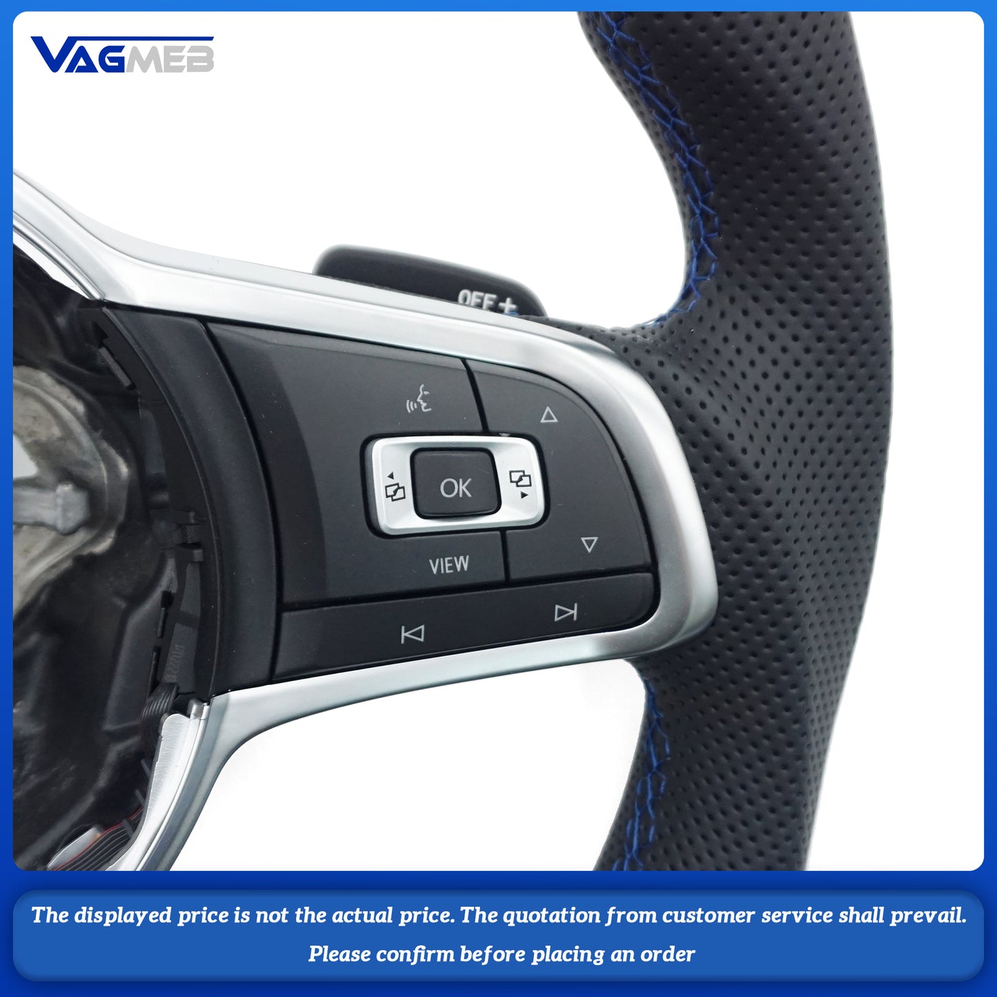 For VW Golf MK 6 7 7.5 GTI GTD GTE R Polo Customm carbon fiber RLine sports steering wheel