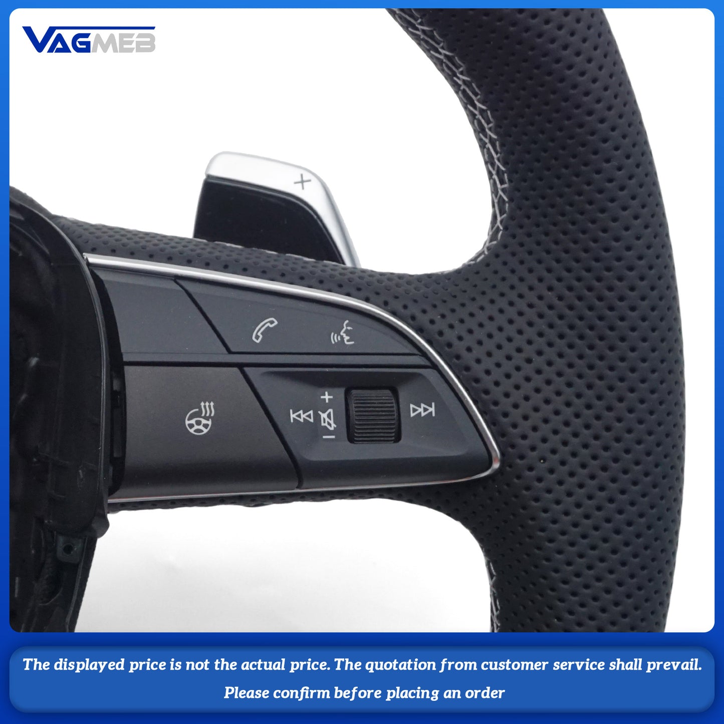 For Audi S Logo Q5 FY - Light gray trim with heated steering wheel