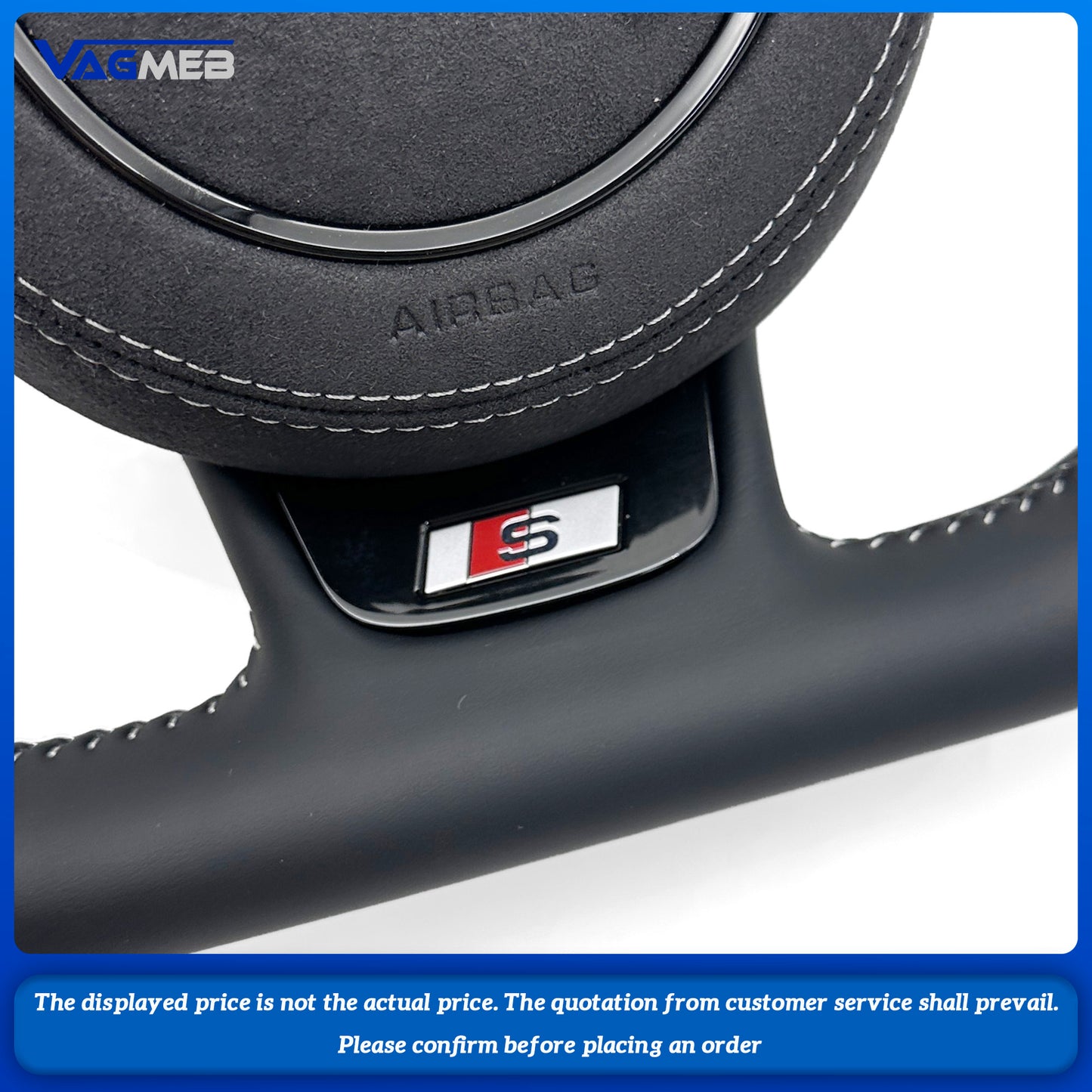 Steering Wheel For Audi S1、S3、S4、S5、S6、S7、S8、TTS、SQ5、SQ7 RS3、RS4、RS5、RS6、RS7、TTRS、RS Q3、R8