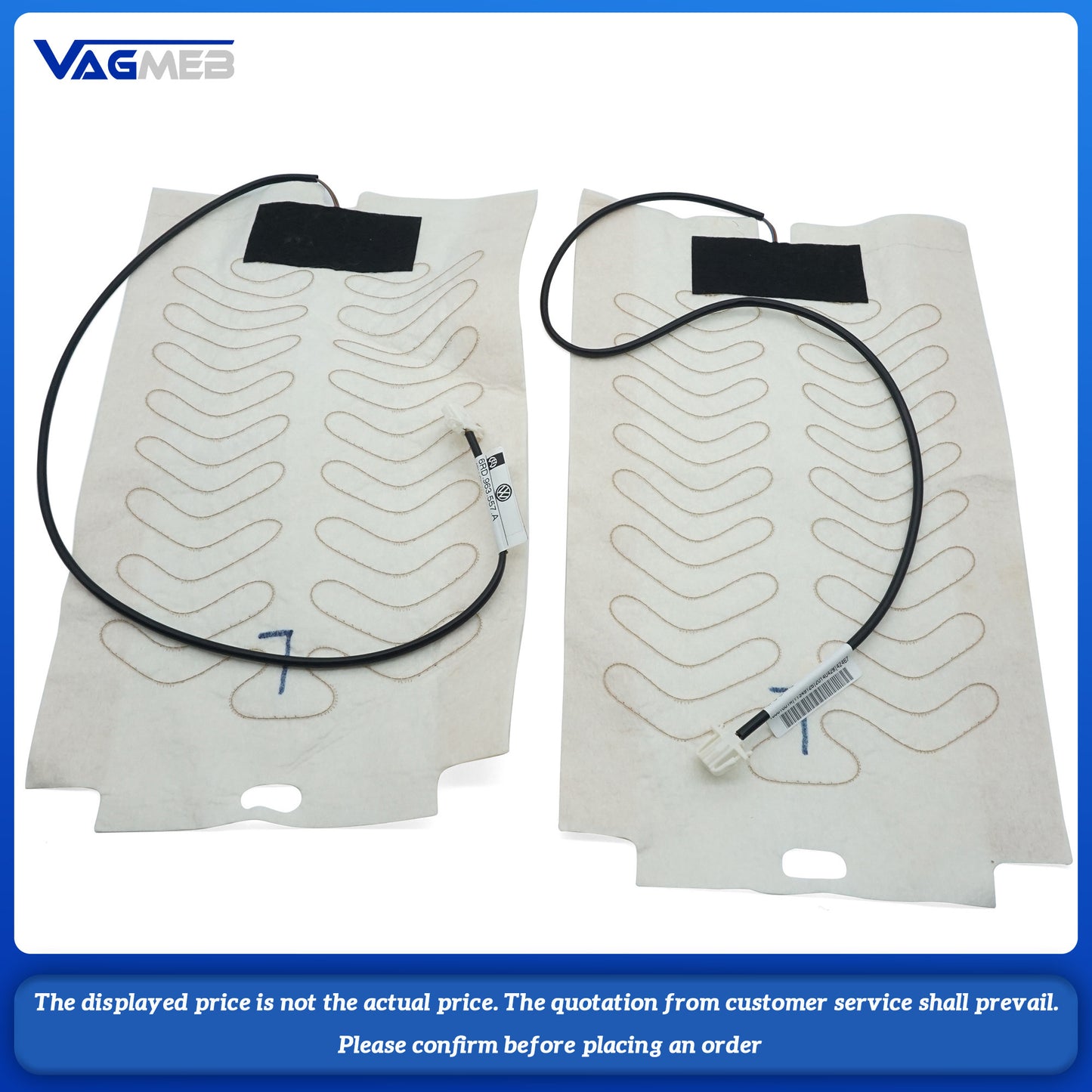 Seat heating pad Heated seat For VW POLO 6RU 963 555A 557A