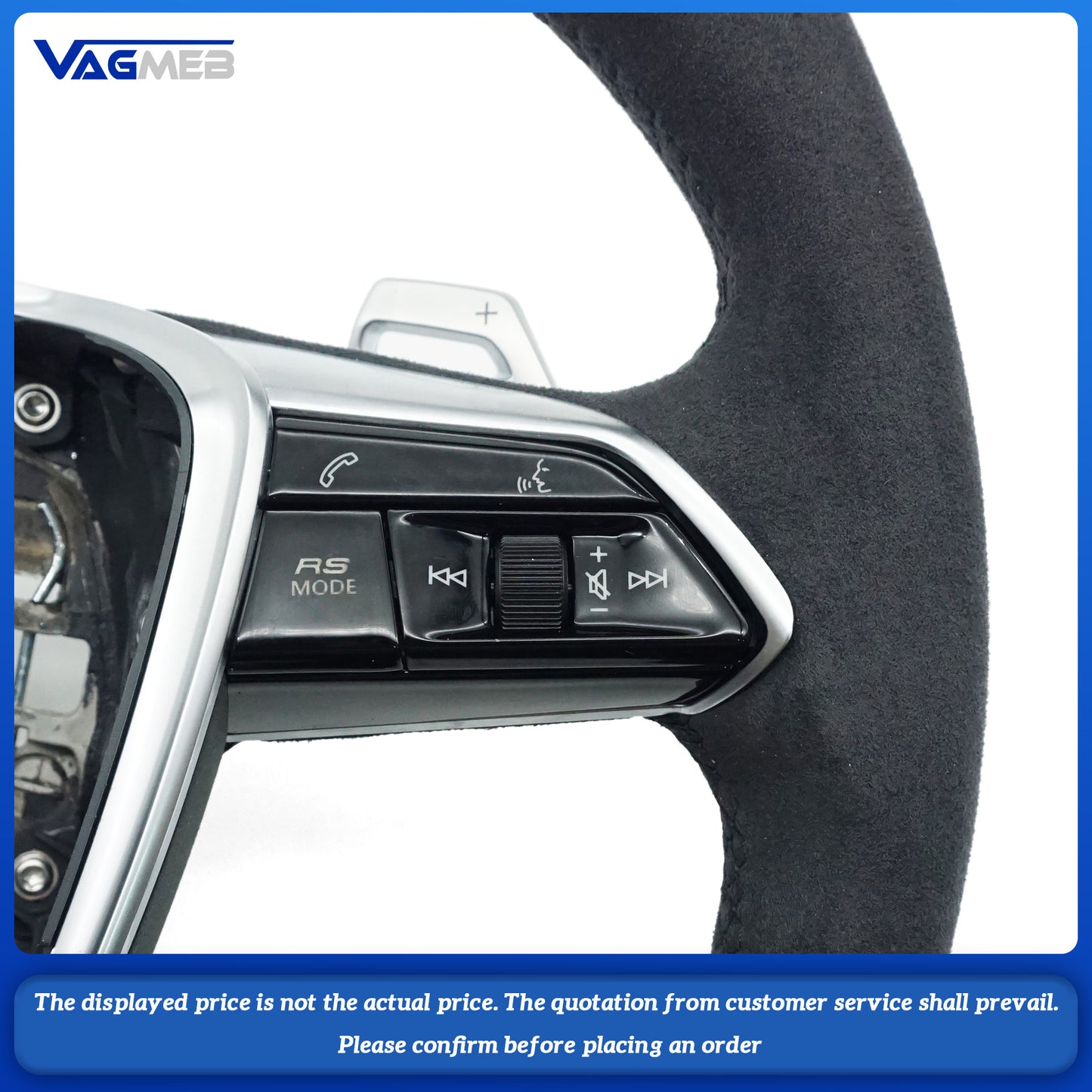 multifunctional flat bottomed sports steering wheel with heating For Audi A6 C8