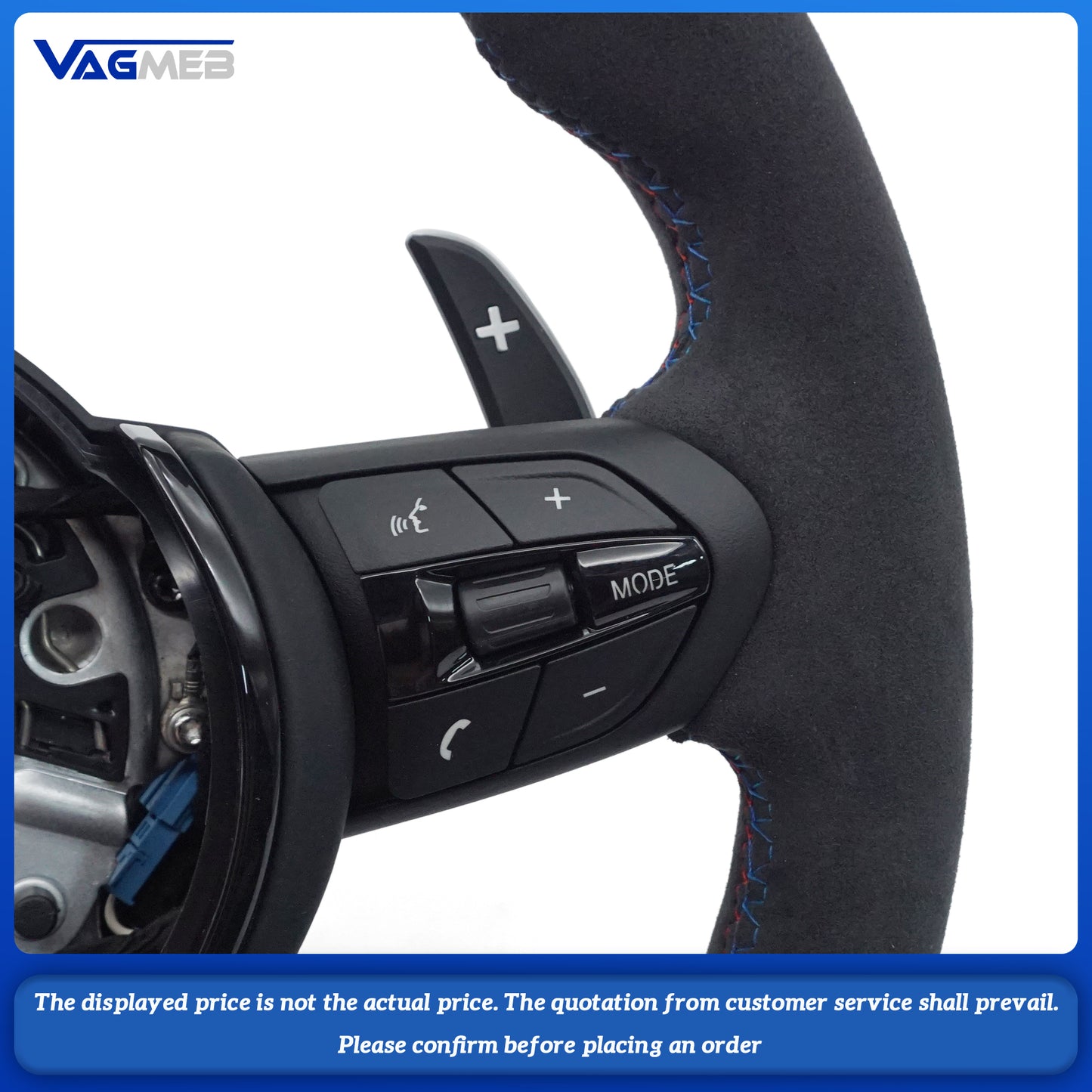 M Sport Steering Wheel Alcantara Steering Wheel for BMW E Series M3 E90 E91 E92 E93 X5 E70 X6 E71 X1 E84 E81 E82 E87 E88