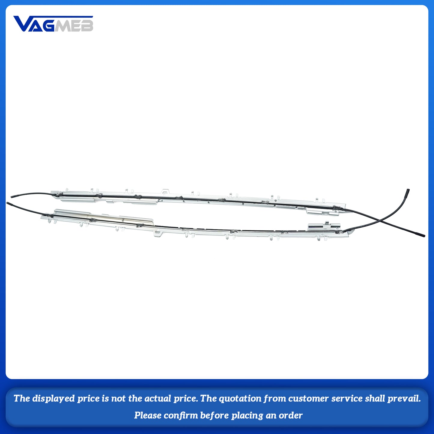 For Audi A6C8, there is a pair of light guide strips on the left and right sides of the front door