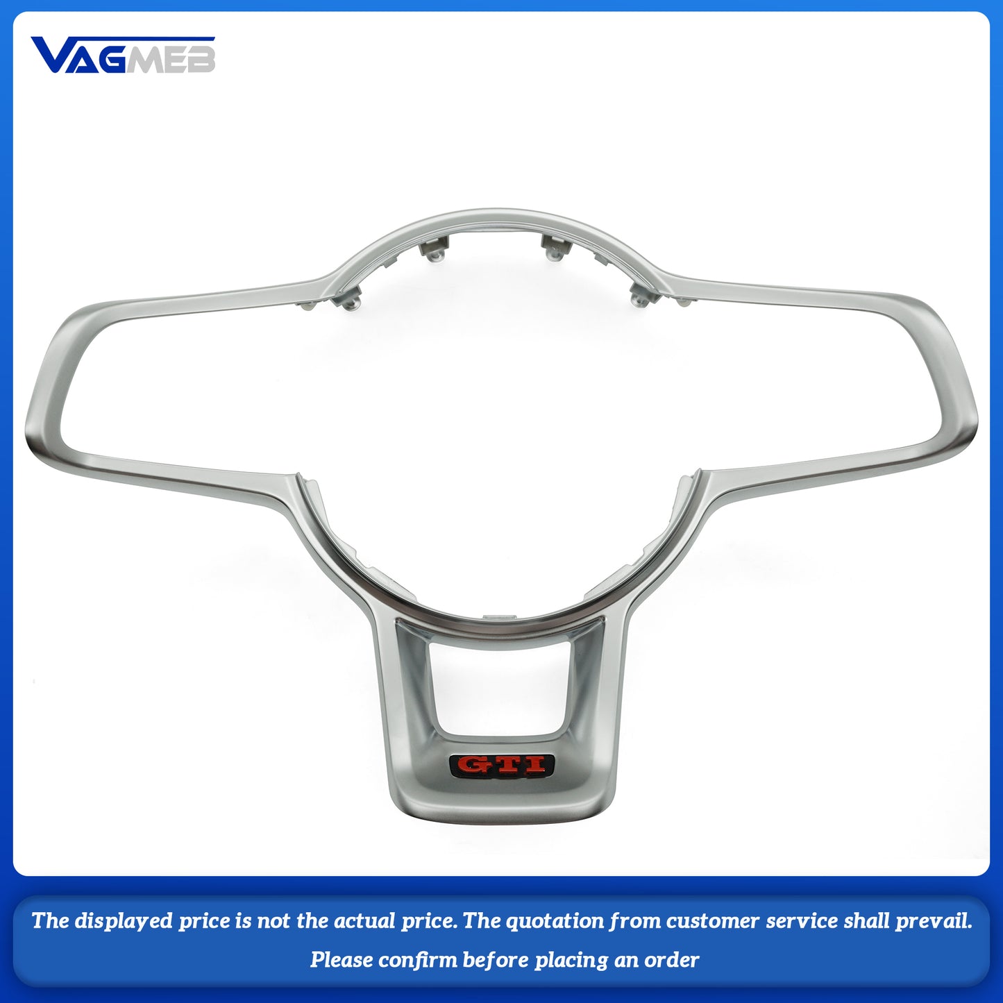 Steering wheel button frame mark GTI LOGO For VW Golf MK7 7.5 GTI GTD GTE R 2013-2020 Polo GTI DSG