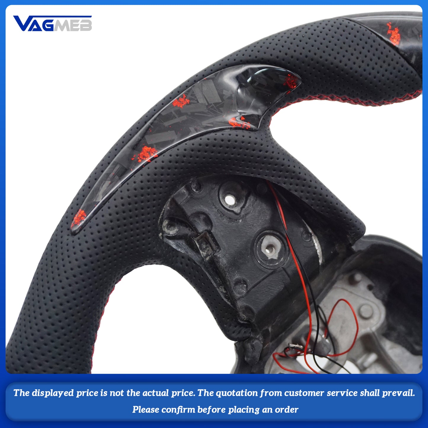 Cars accessories For Dodge Charger Challenger Hellcat Srt RT 2015+ Custom LED Rpm forged Alcantara carbon fiber steering wheel
