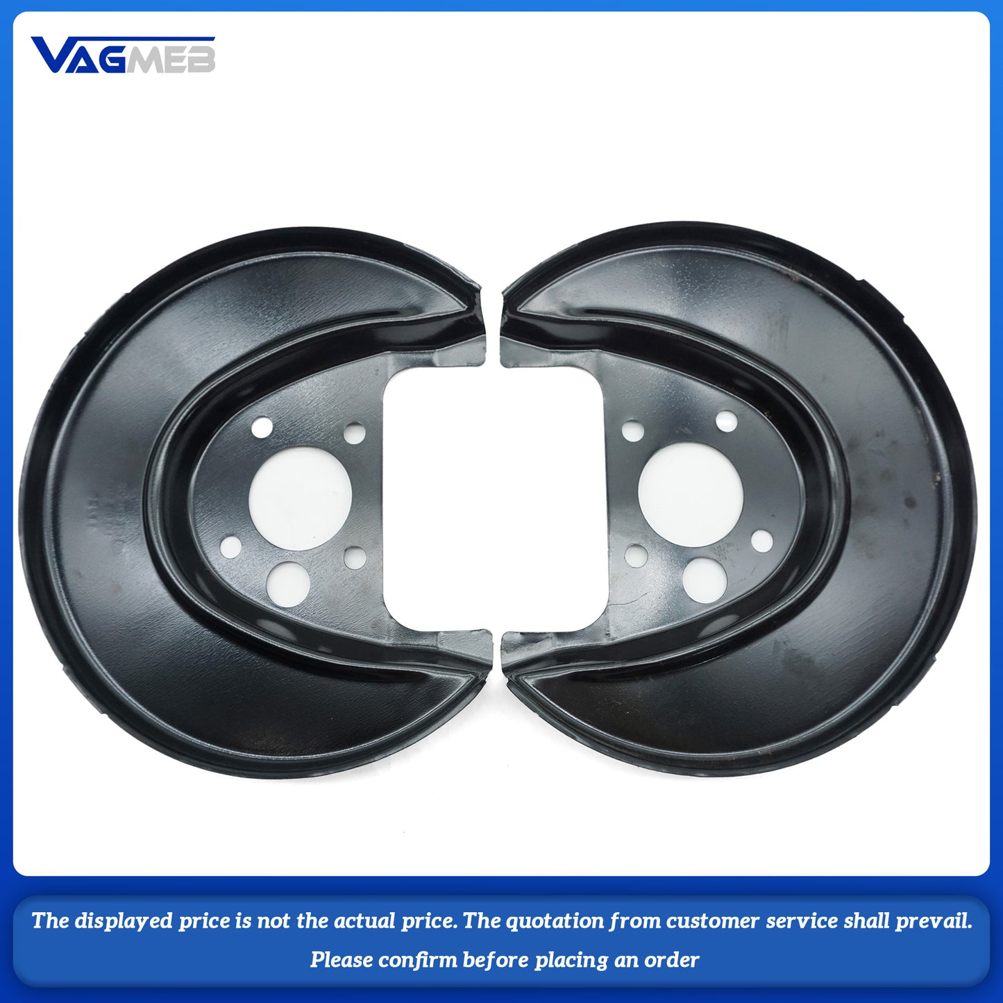 1set Brake Backing Plates Black Anchor Cover Splash Plates Fits for Audi Cars Brake Disc 1J0 615 311A3112A1J0 615 611D612D