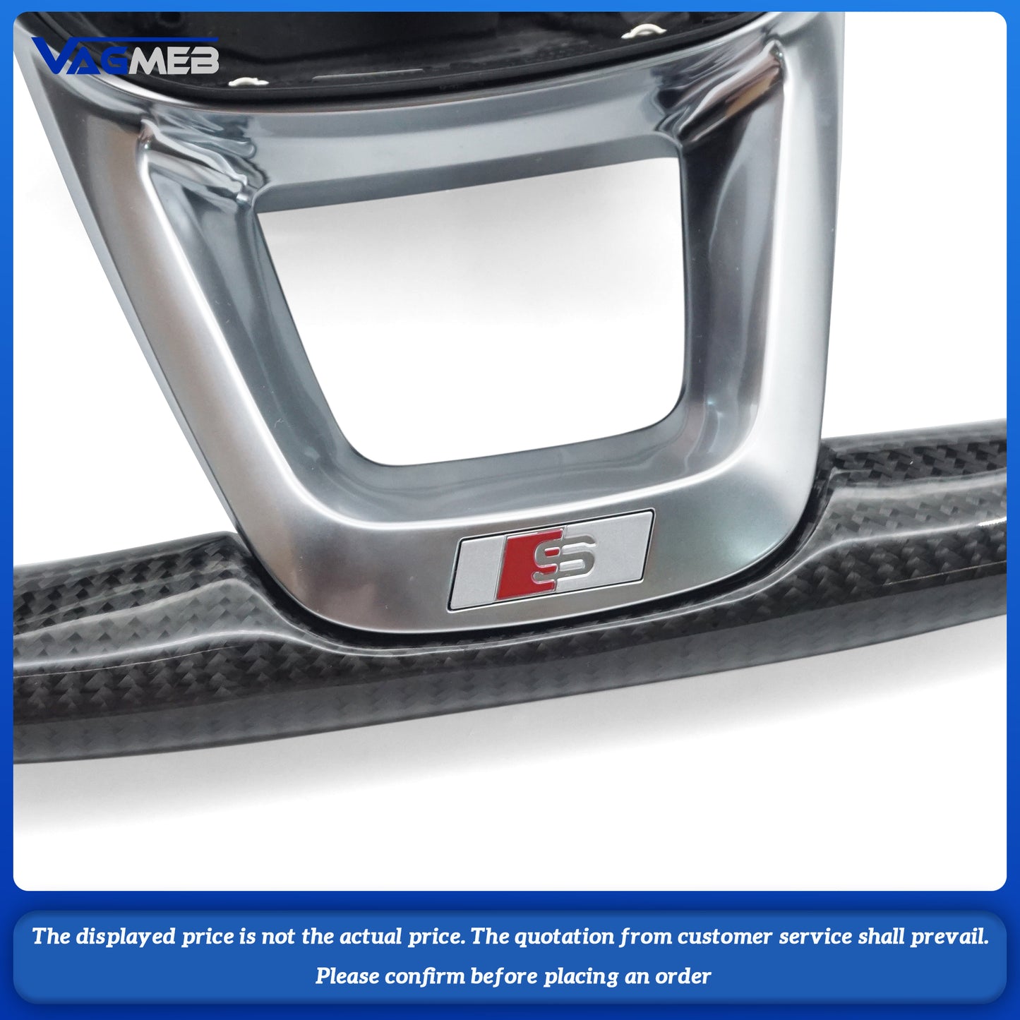 For Audi Q5 FY custom carbon fiber flat bottomed sports car steering wheel