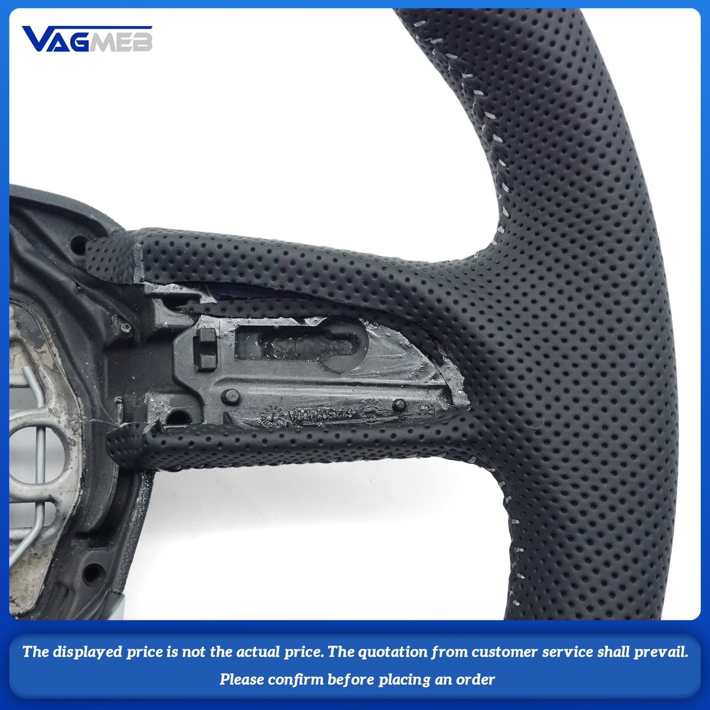 For Audi S Logo Q3 Grey Line Steering Wheel
