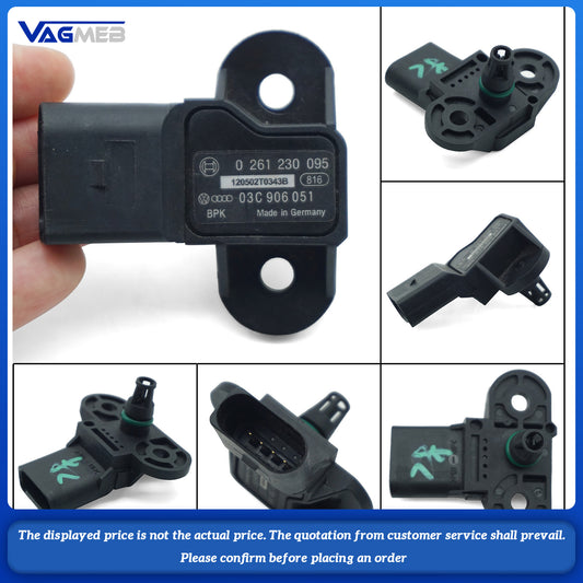 MAP Pressure Sensor 03C 906 051 051F For VW Eos Polo Jetta Golf Passat Bora Touran Audi A3 A4 A6 Q5 Skoda Seat 03C906051 0261230095