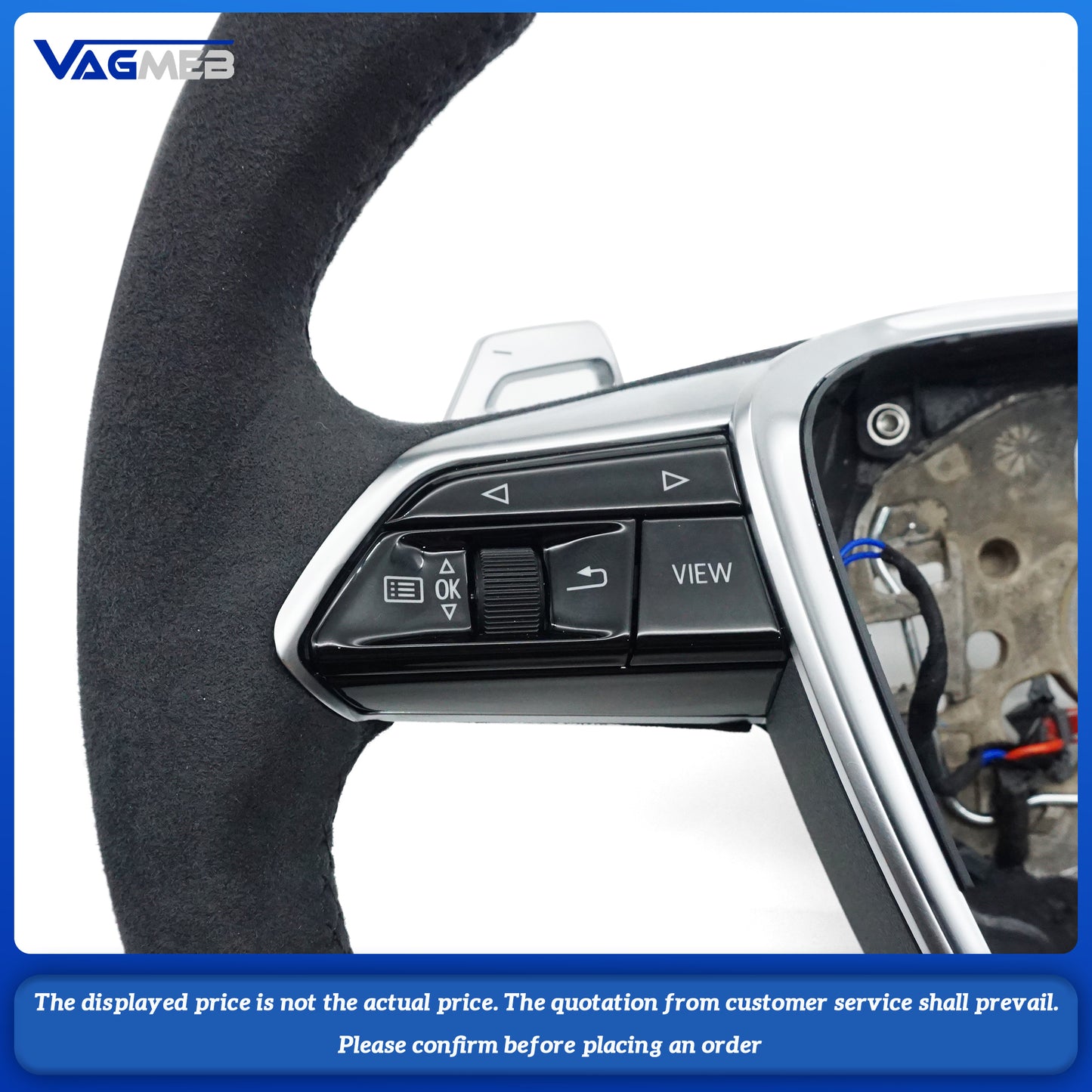 multifunctional flat bottomed sports steering wheel with heating For Audi A6 C8