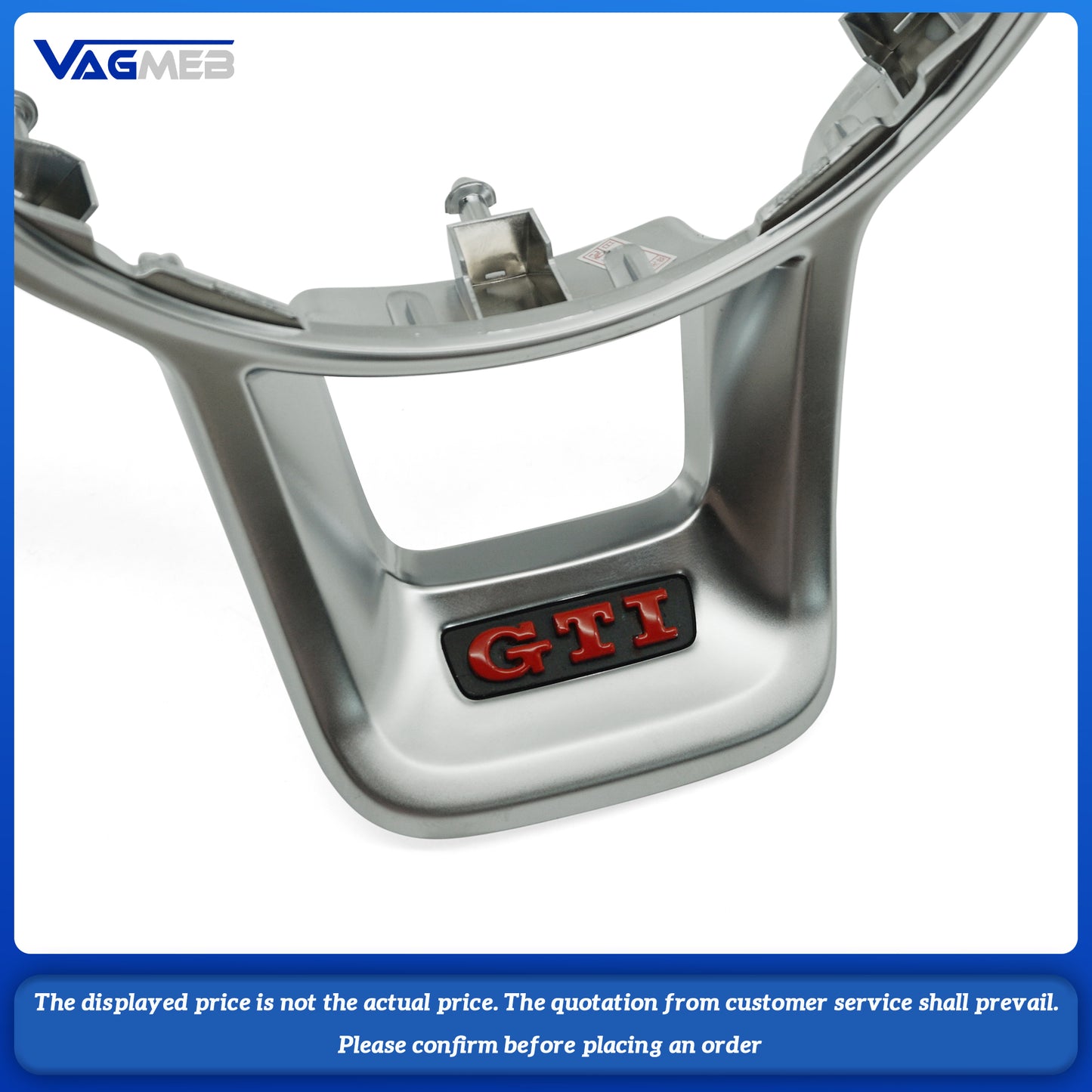 Steering wheel button frame mark GTI LOGO For VW Golf MK7 7.5 GTI GTD GTE R 2013-2020 Polo GTI DSG