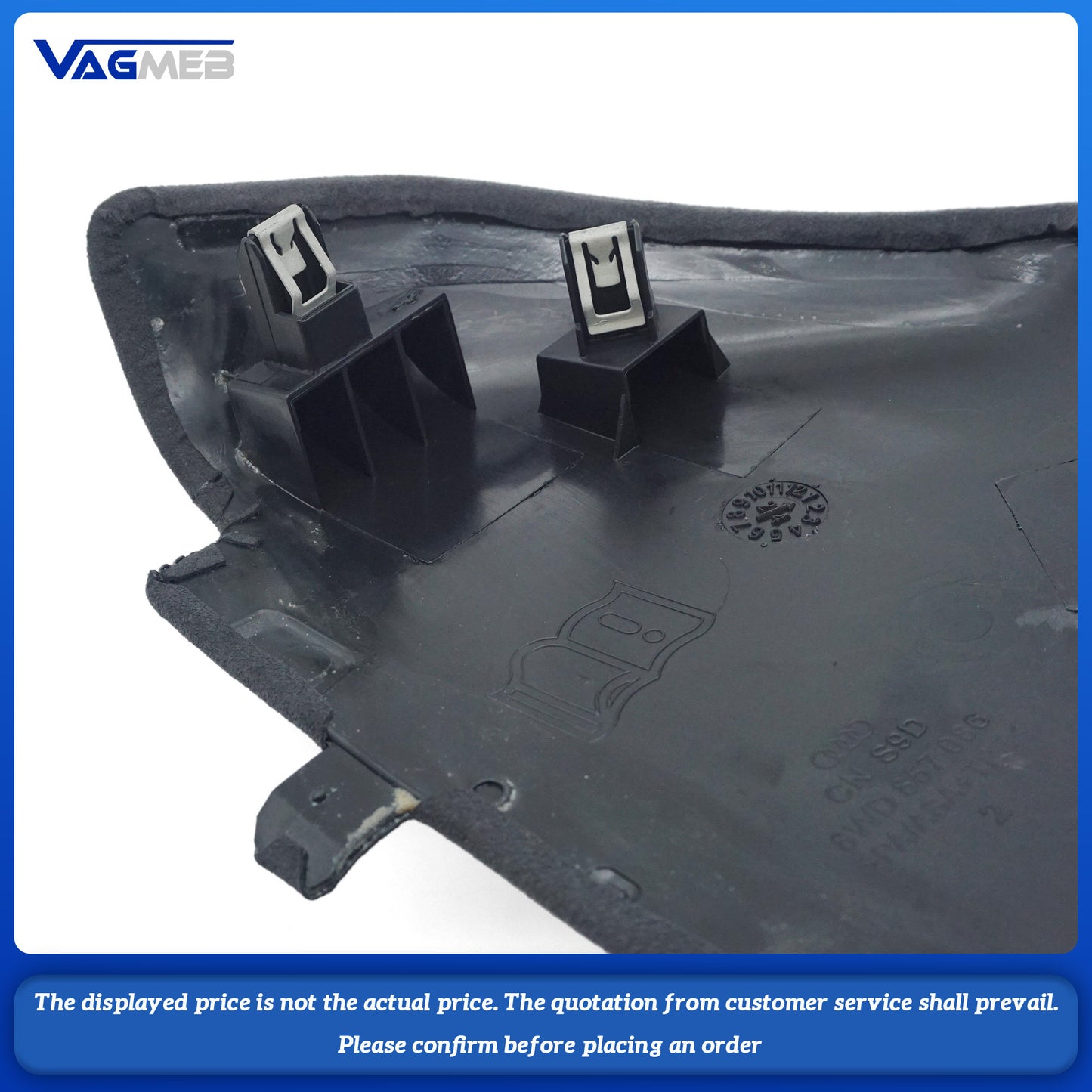 For Audi A4 Q5 Alcantara black Stitching Dashboard Cover S Logo 8WD 857 085A 086A