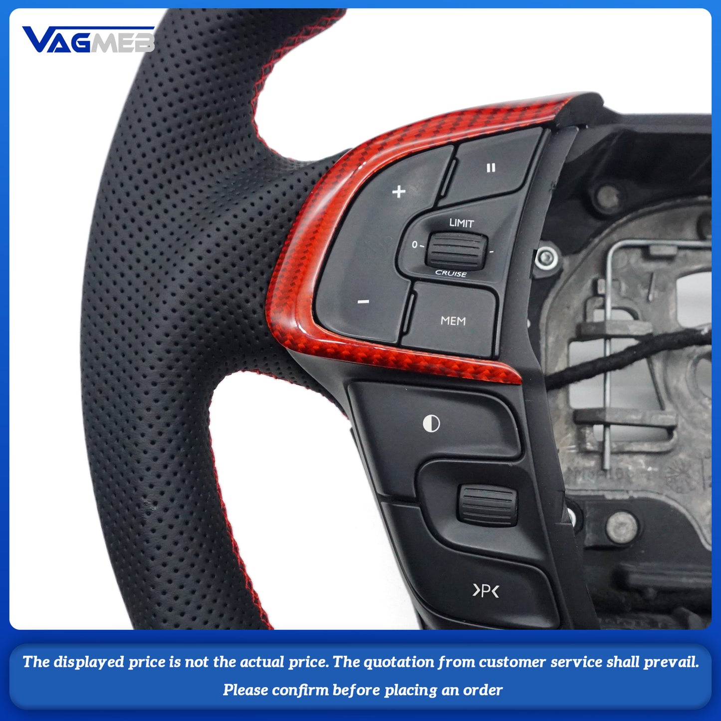 Original brand new steering wheel assembly, high-equipped steering wheel with multi-function buttons For Citroen C4 B7 DS4