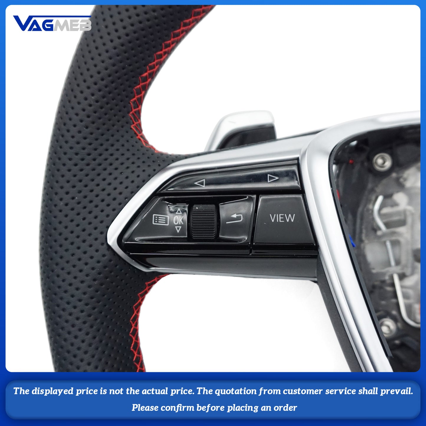 For Audi RS logo A6C8 Steering Wheel with heating