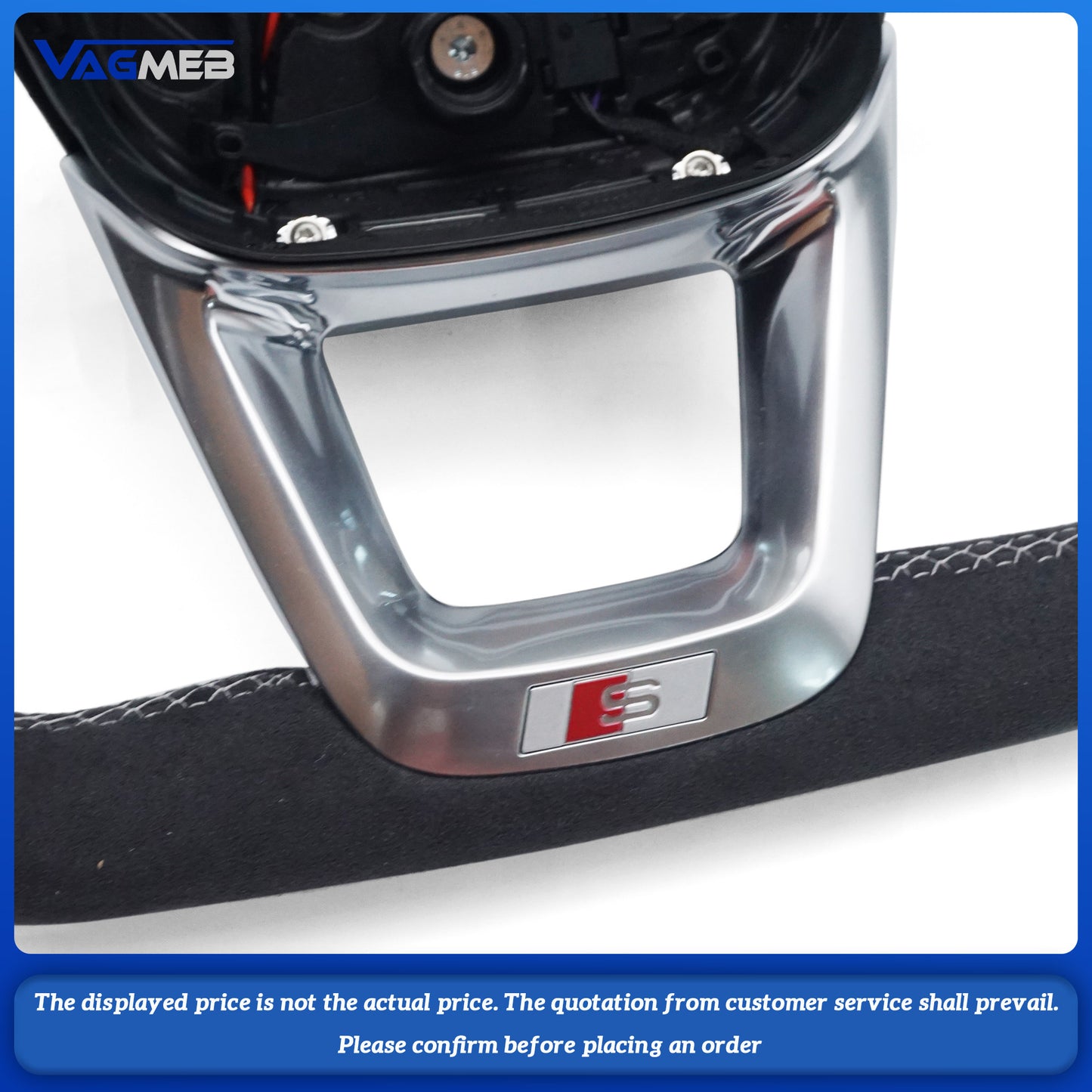 For Audi S Logo Q5 FY - Light gray trim with heated steering wheel