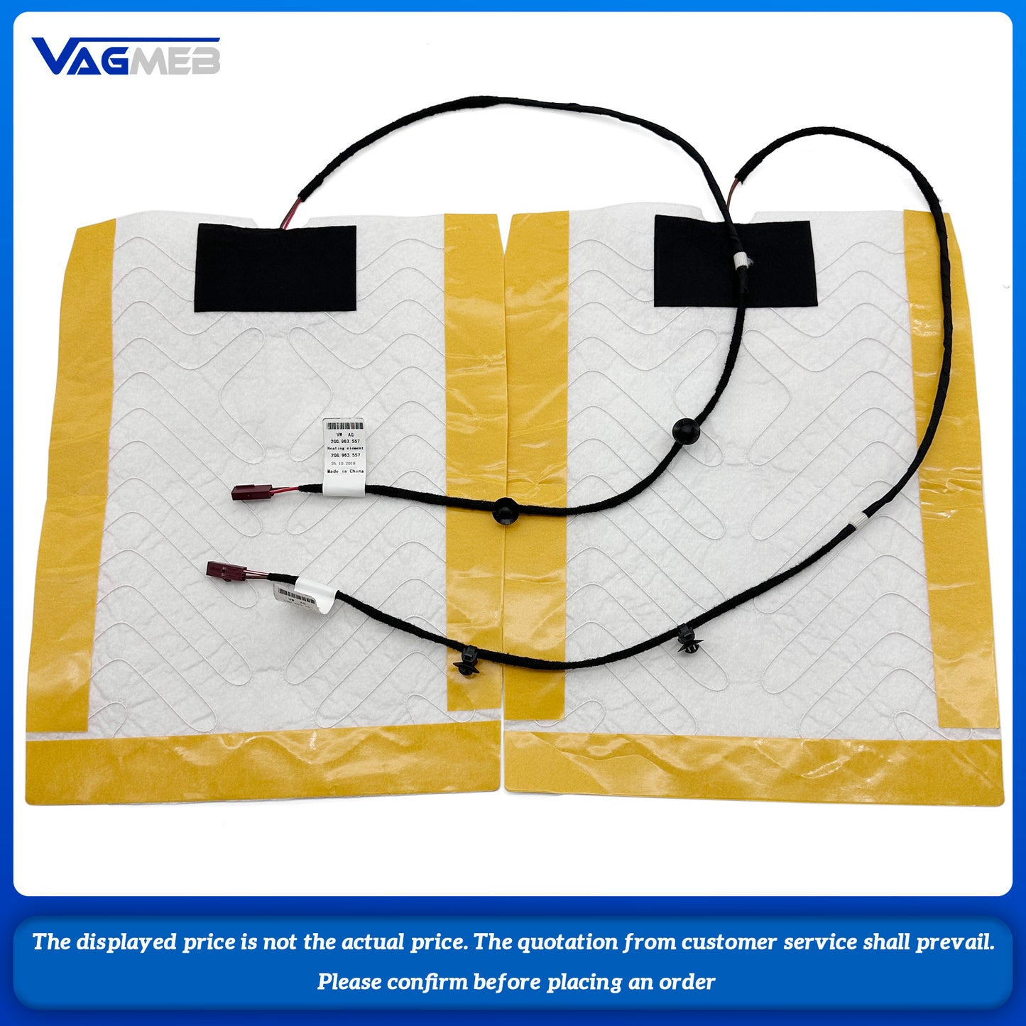 cushion heating and backrest heating For VW Tharu eat cushion heating 2GG 963 555 557