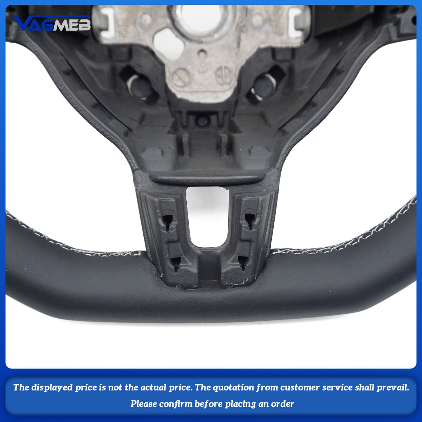 Carbon fiber leather sports steering wheel for Golf 6 GTI GTD R 2009-2013 Polo GTI Tiguan Passat R-Line, Car Accessories