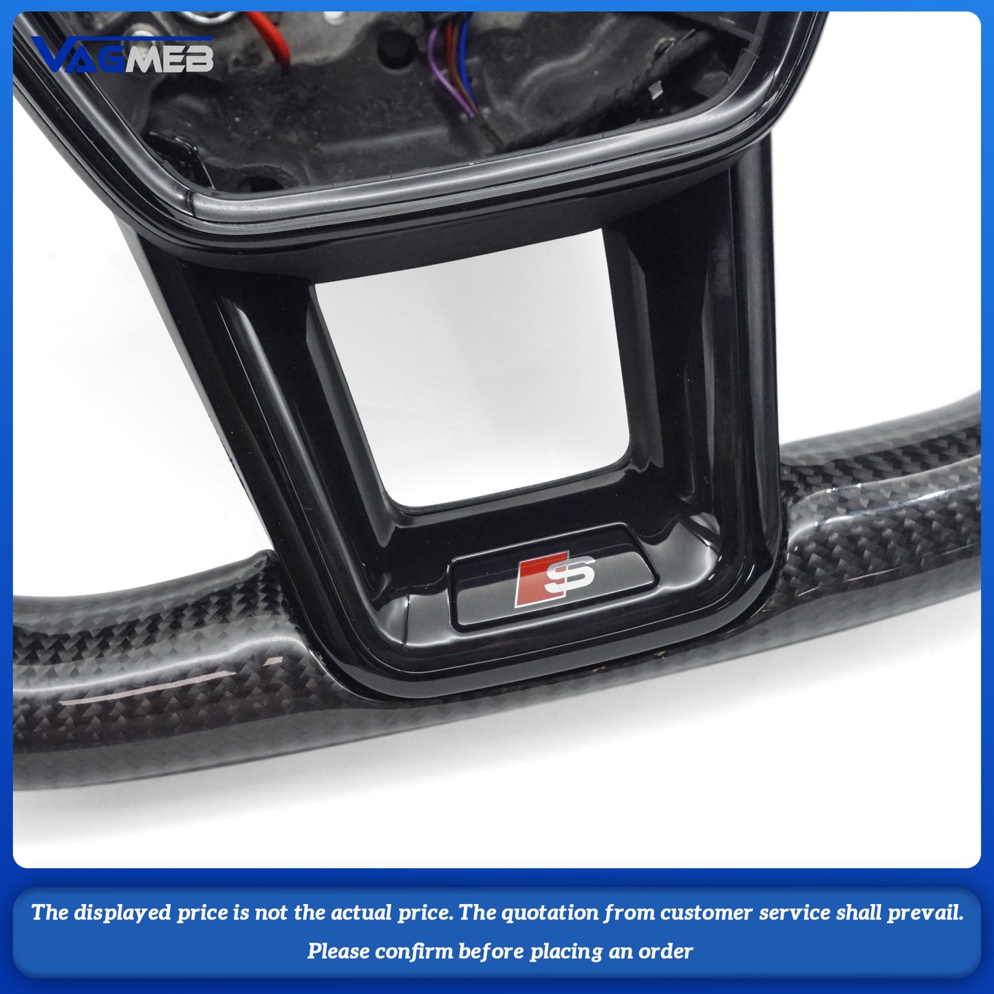 Sports Carbon Fiber Steering Wheel With heating For Audi A4 Q5 Q7 A3 Q3 A7 B8 A6 C8 A8 RS5 RS4 RS6