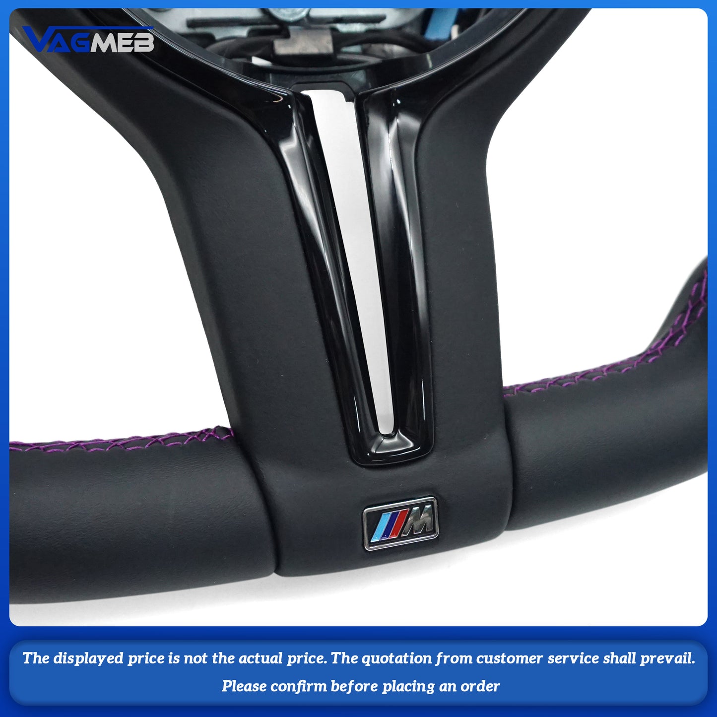 Custom BMW F style Darth Vader steering wheel For BMW F10 F20 F30 E60 E90 3 Series 5 Series leather perforated leather