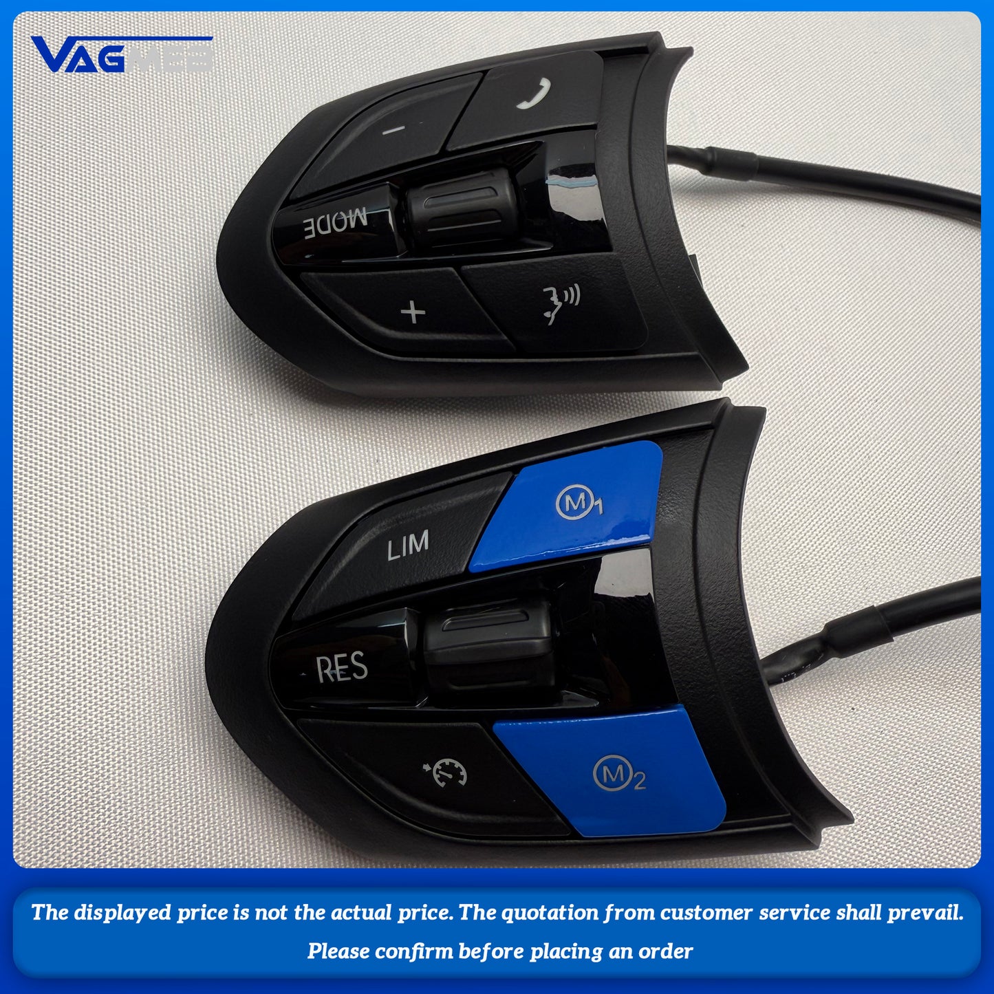 Black/Red/Blue Style For BMW 35 Series F20 F30 F31 F35 F10 F11 F18 E90 E91 E92 E93 Steering Wheel Button With M1M2 Button