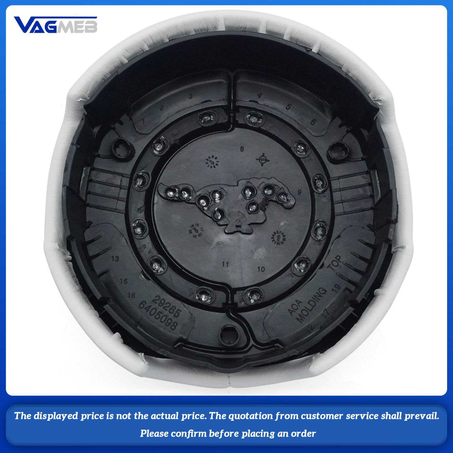 Steering wheel airbag cover multifunction steering wheel For Ford Mustang