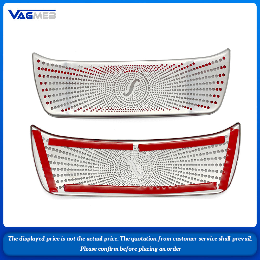For Mercedes Benz ECGLC Class W213 W205 X253 Car Audio Speaker Cover Trim Door Loudspeaker Cover Trim Matte silver decorative